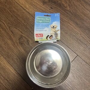 Lixit Quick Lock Cage Bowls for Small Animals and Birds. 20oz, Stainless